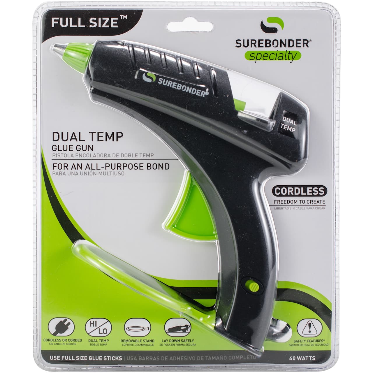 Surebonder&#xAE; Dual-Temp Full Size Cordless Hot Glue Gun